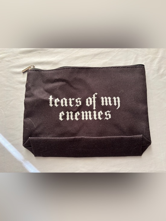 The Unbranded Brand Handbags - “Tears of My Enemies” Makeup Bag Black